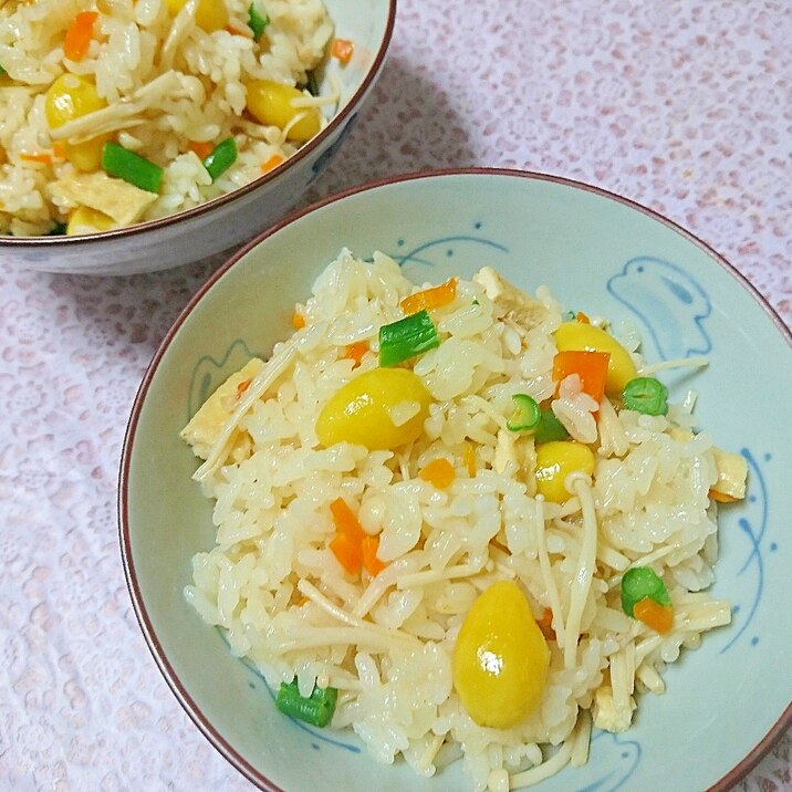 銀杏の中華おこわ（炊飯器利用）